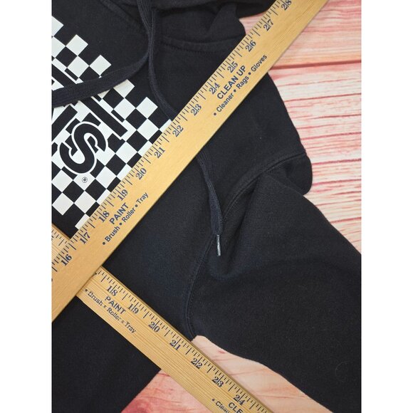 Vans "Off The Wall" Hoodie Small Black Hooded Sweatshirt - Picture 9 of 9